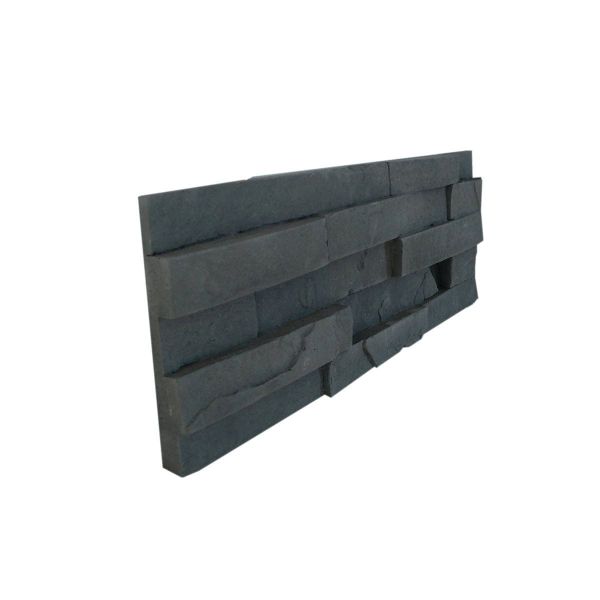 Muster, Steinverblender, Innen- & Außenbereich, Schwarz, Ural Black
