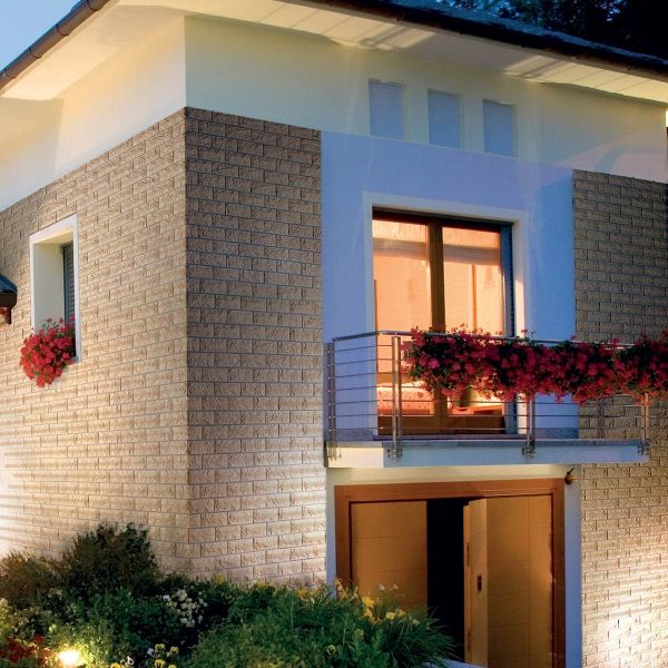 Steinverblender, Innen- & Außenbereich, Beige, Building Flamme