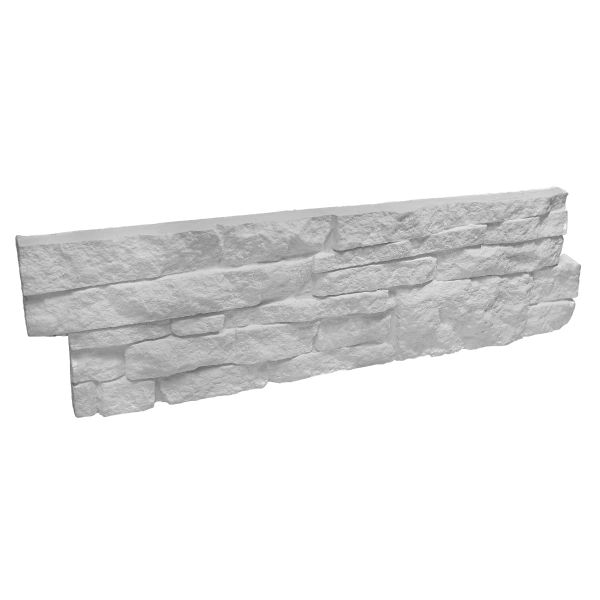 Muster, Steinverblender, Innenbereich, Weiß, Chamonix White