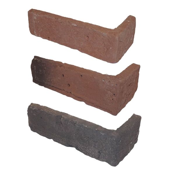 Eckelement, Verblendstein in Ziegeloptik, Innen- & Außenbereich, Rot, Chester Brick