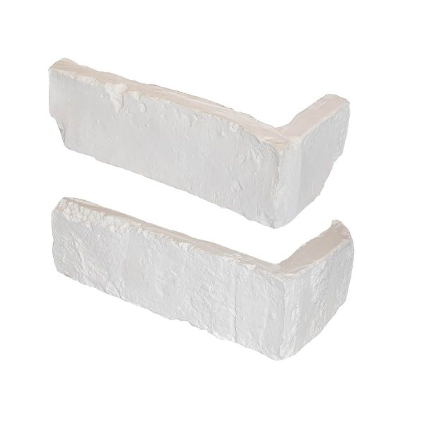 Eckelement, Verblendstein in Ziegeloptik, Innenbereich, Weiß, Manhattan