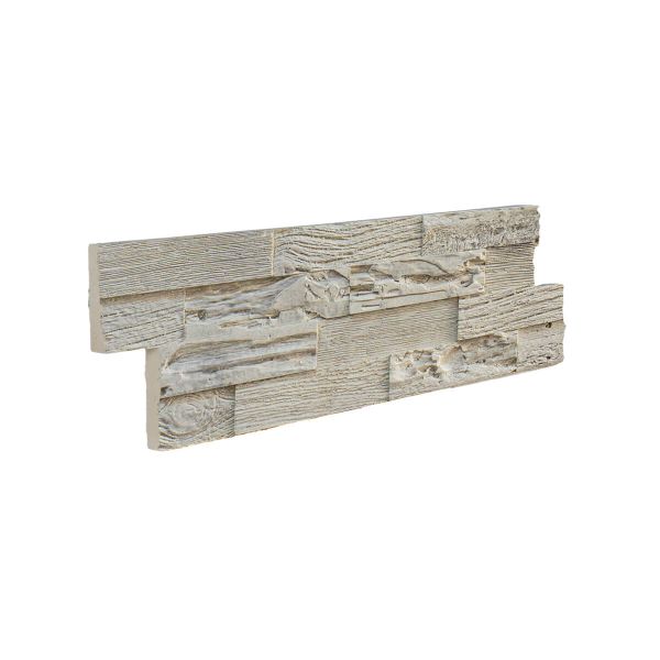 Muster, Steinverblender in Holzoptik, Innen- & Außenbereich, Grau, Woodyteck Cottage Grey