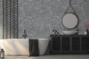 Naturstein, Innen- & Außenbereich, Grau, Mosaic Smoky