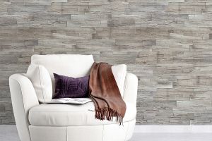 Steinverblender in Holzoptik, Innen- & Außenbereich, Beige, Woodyteck Dried Oak