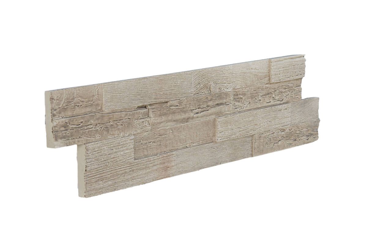 Muster, Steinverblender in Holzoptik, Innen- & Außenbereich, Beige, Woodyteck Dried Oak
