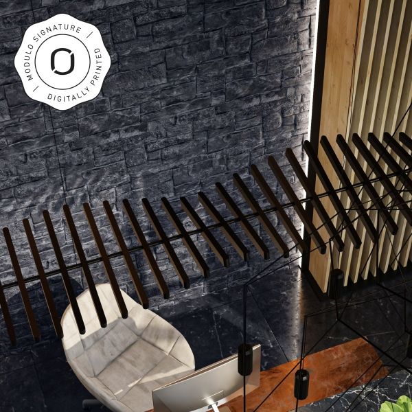 Steinverblender, Innen- & Außenbereich, Grau, Rugged Ledgestone Grey