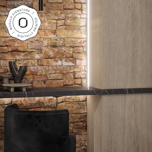 Steinverblender, Innen- & Außenbereich, Mehrfarbig, Rugged Ledgestone Orient