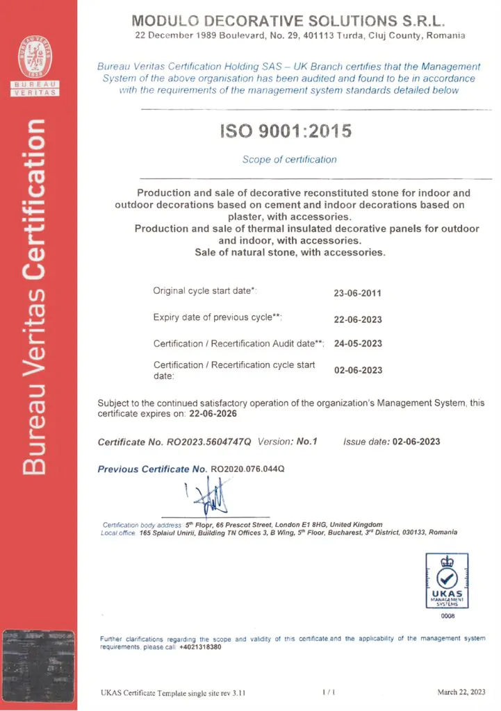 ISO 9001 Zertifikat